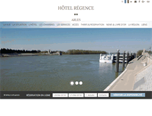 Tablet Screenshot of hotel-regence.com